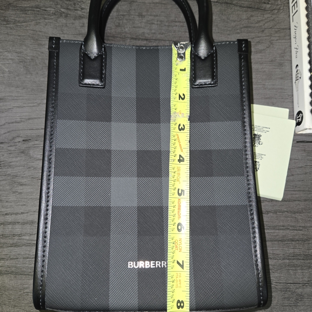 Burberry Black Checkered  Bag